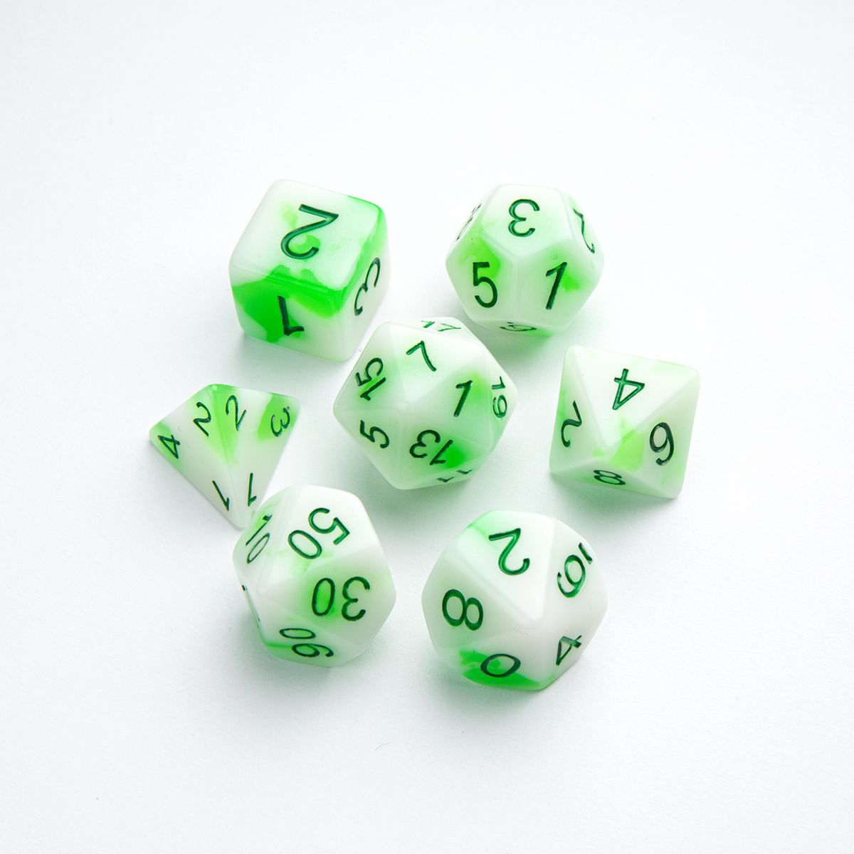 Gamegenic - Glow RPG Dice Set (set of 7)